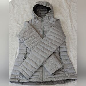 Women's Columbia Omniheat Gray Hooded Puffer Jacket, Medium